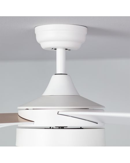 Ventilateur de Plafond Silencieux Timor Blanc 132cm Moteur DC