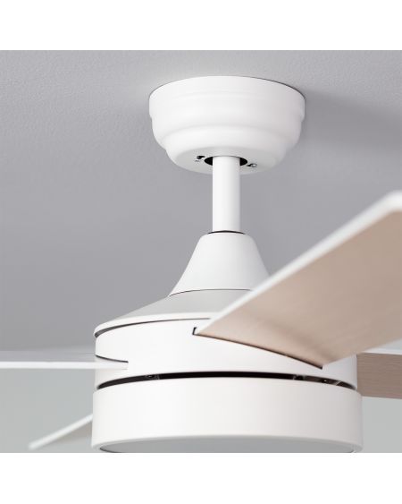 Ventilateur de Plafond Silencieux Timor Blanc 132cm Moteur DC