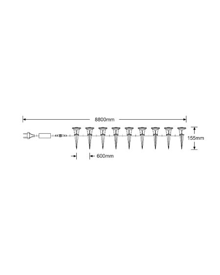 Lumière Extérieur LED RGBW 5W WiFi Gardenspot