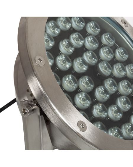 Spot LED RGB Fixation au Sol 12V 36W Submersible IP68