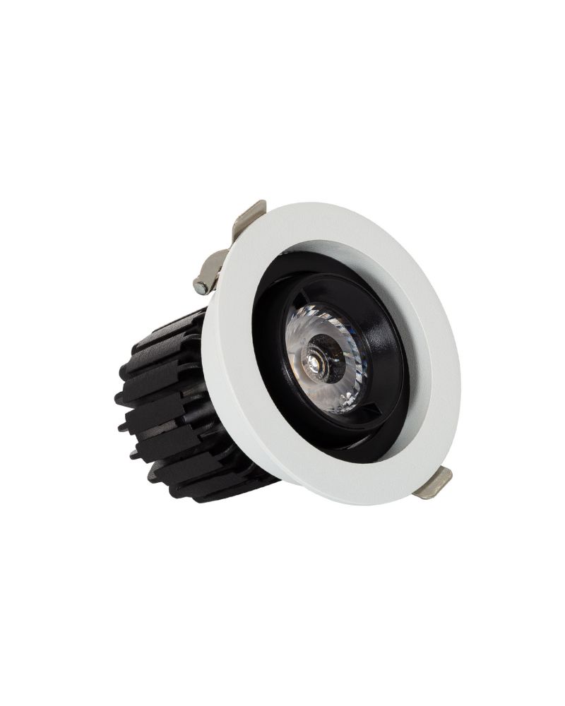 Spot LED Downlight COB Rond Orientable 360º (UGR19) High Lumen CRI90 Expert Color No Flicker 7W Coupe Ø 80mm