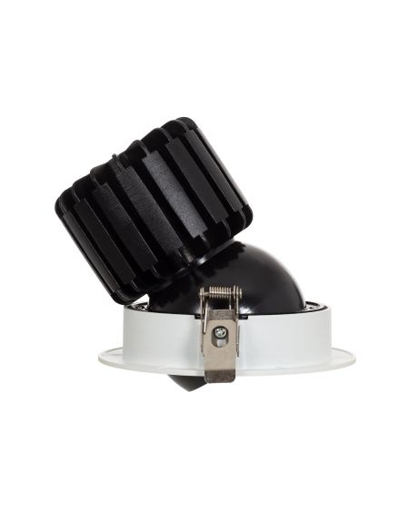 Spot LED Downlight COB Rond Orientable 360º (UGR19) High Lumen Expert Color No Flicker CRI90 18W Coupe Ø 115mm