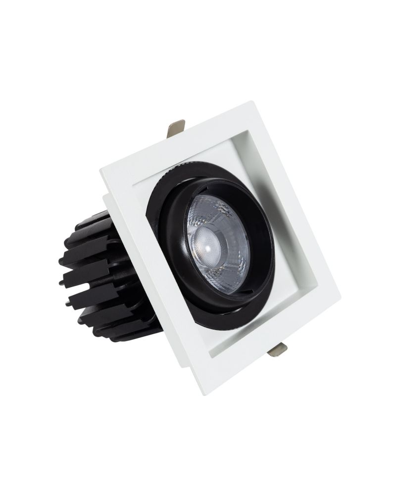 Spot LED Downlight COB Carré Orientable 360º Expert Color No Flicker CRI90 18W Coupe 125x125mm Expert Color Spot LED Downlight COB Carré Orientable 360º Expert Color No Flicker CRI90 18W Coupe 125x125mm Expert Color