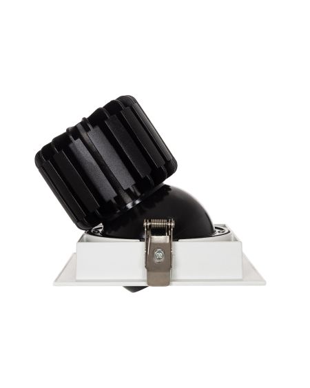 Spot LED Downlight COB Carré Orientable 360º Expert Color No Flicker CRI90 18W Coupe 125x125mm Expert Color
