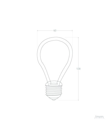 Ampoule LED Filament E27 4W 400 lm A60 Néon