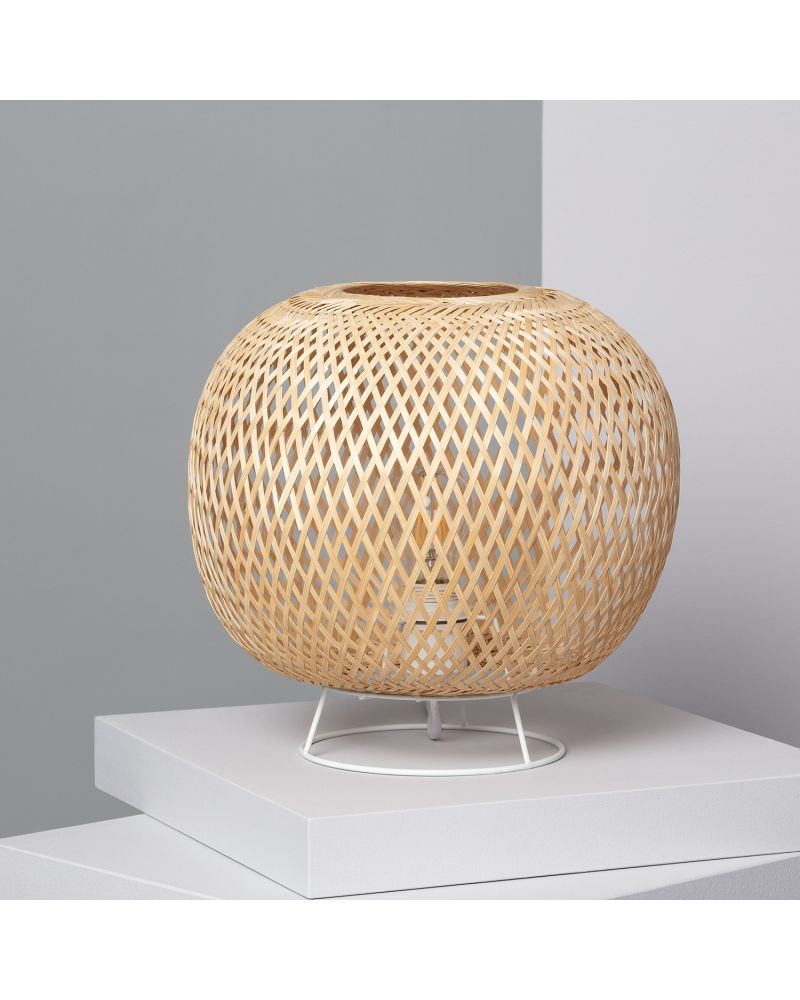Lampe à Poser Rotin Lluca