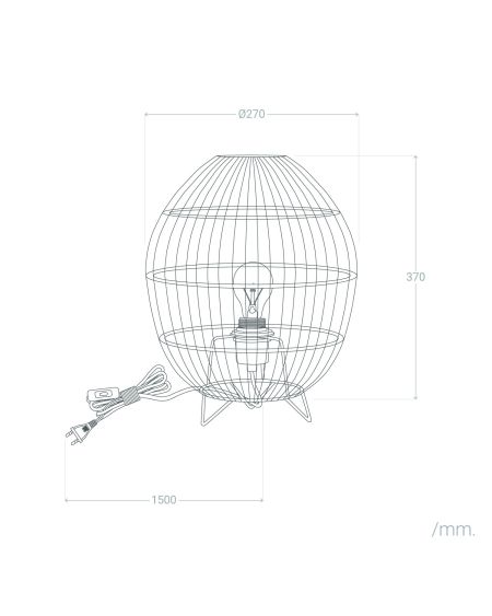 Lampe à Poser Rotin Sagra