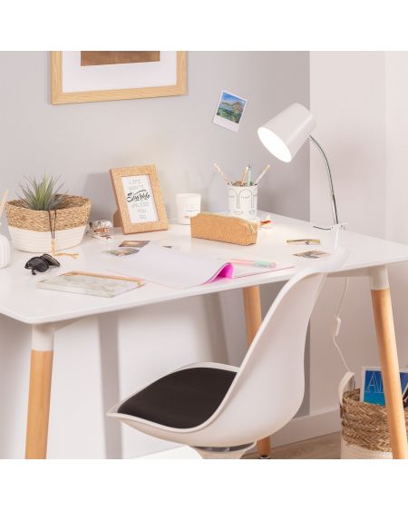 Lampe de Bureau Flex Métal Delavan avec Pince