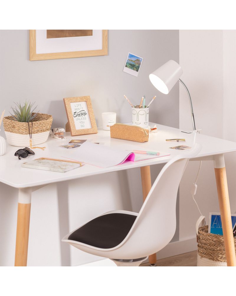 Lampe de Bureau Flex Métal Delavan avec Pince