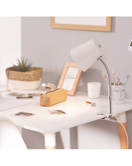 Lampe de Bureau Flex Métal Delavan avec Pince