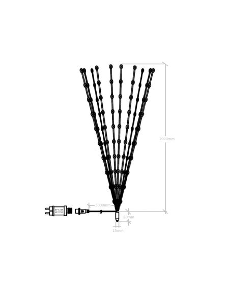 Guirlande LED Fil de Fer Jelendi 2m