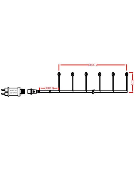 Guirlande Extérieure LED Piner 6m