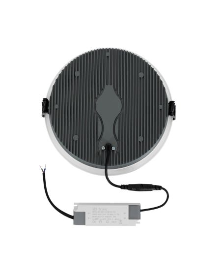 Spot LED Downlight Rond Blanc 30W (UGR17) Coupe Ø 205mm