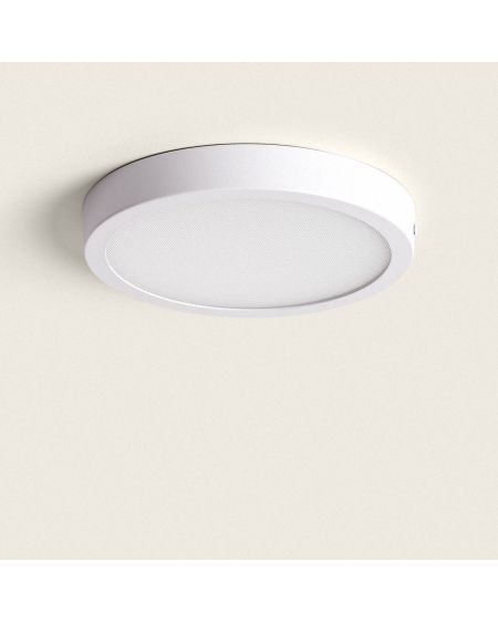 Plafonnier LED Rond 18W Extra-Plat (CRI90) Microprismatique CCT Sélectionnable (UGR17) Ø205 mm