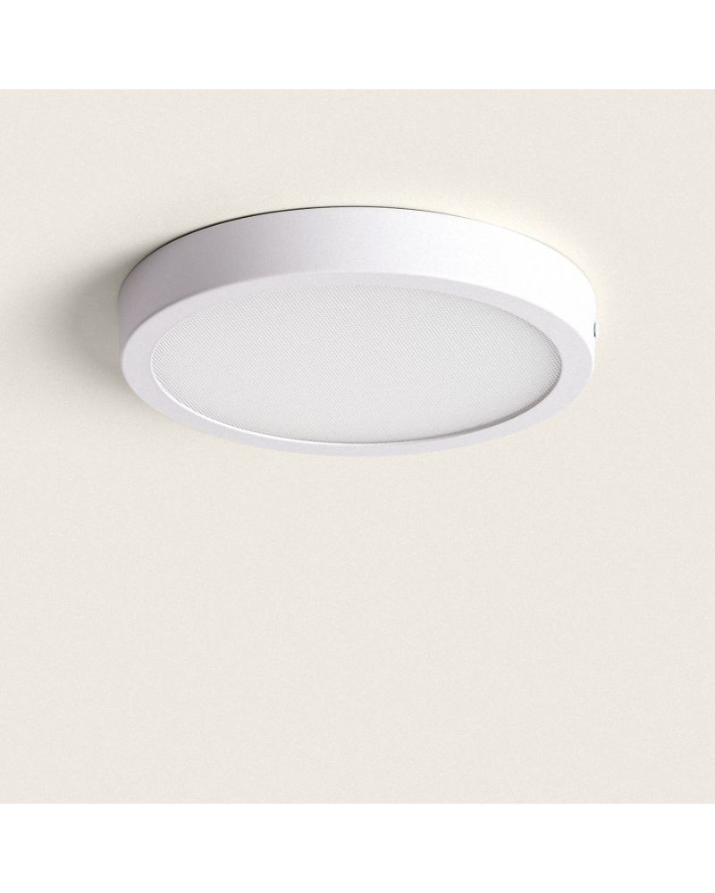 Plafonnier LED Rond 18W Extra-Plat (CRI90) Microprismatique CCT Sélectionnable (UGR17) Ø205 mm
