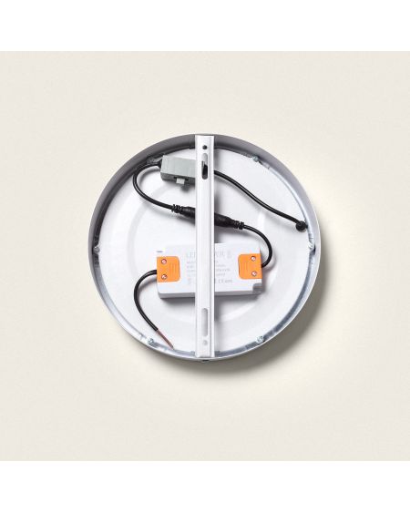 Plafonnier LED Rond 18W Extra-Plat (CRI90) Microprismatique CCT Sélectionnable (UGR17) Ø205 mm