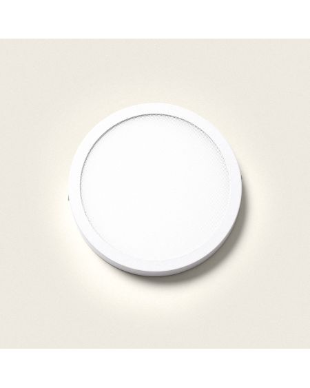 Plafonnier LED Rond 18W Extra-Plat (CRI90) Microprismatique CCT Sélectionnable (UGR17) Ø205 mm