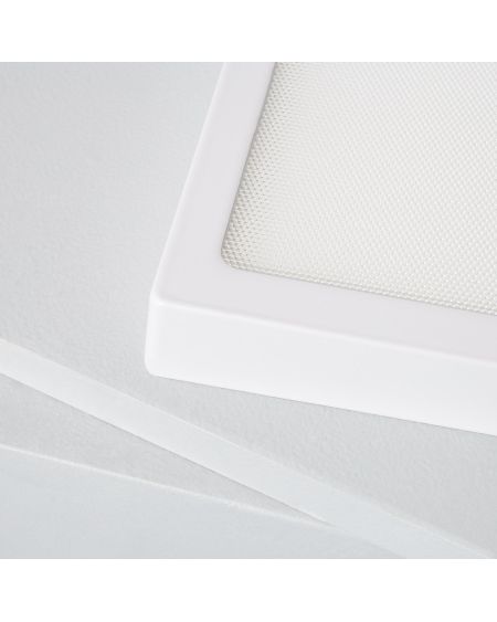 Plafonnier LED Carré 18W Extra-Plat (CRI90) Microprismatique CCT Sélectionnable (UGR17) 205x205 mm