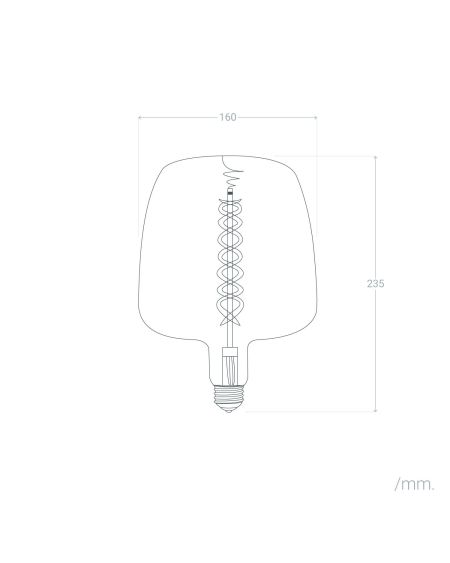 Ampoule LED Filament E27 4W 400 lm G235 Ambre