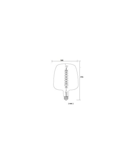 Ampoule LED Filament E27 8W 800 lm G235 Ambre