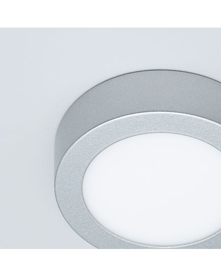 Plafonnier LED 6W Rond Aluminium Slim Ø110 mm CCT Sélectionnable Galán SwitchDimm