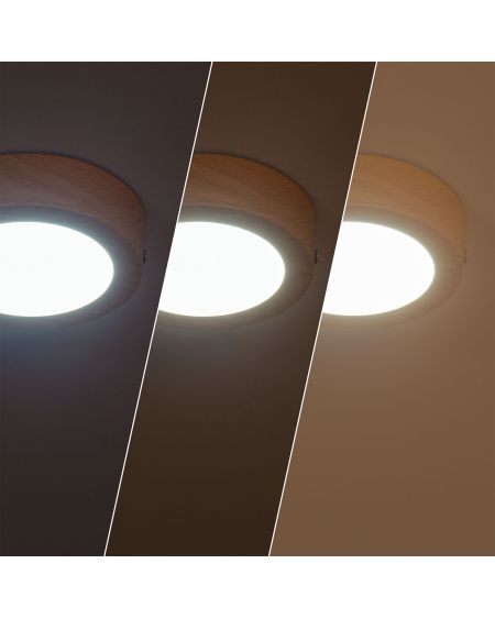 Plafonnier LED 6W Rond Aluminium Slim Ø110 mm CCT Sélectionnable Galán SwitchDimm