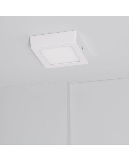 Plafonnier LED Carré 6W Extra-Plat CCT Sélectionnable 105x105 mm