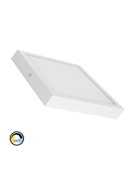 Plafonnier LED Carré 18W Extra-Plat CCT Sélectionnable 205x205 mm