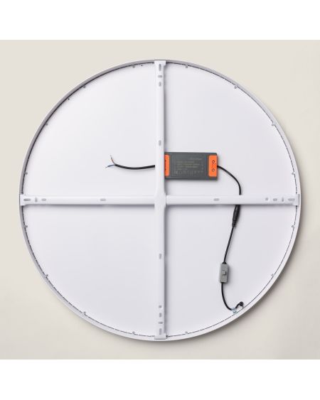 Plafonnier LED Rond 48W Extra-Plat CCT Sélectionnable Ø600 mm