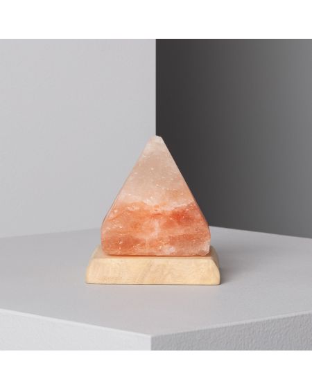 Lampe à Poser LED Sal Mineral Pyramid avec Connexion USB