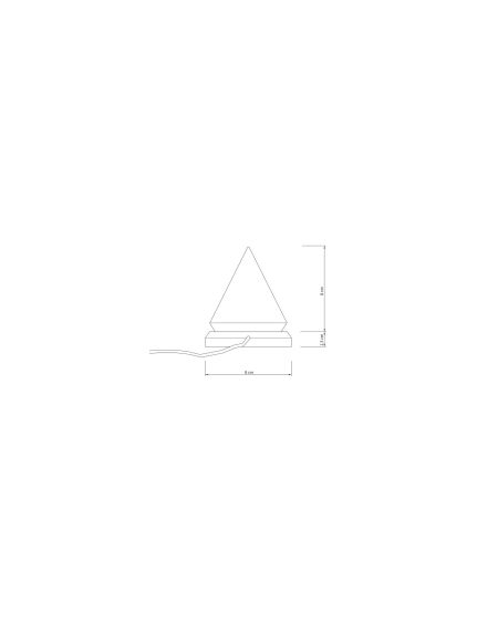 Lampe à Poser LED Sal Mineral Pyramid avec Connexion USB