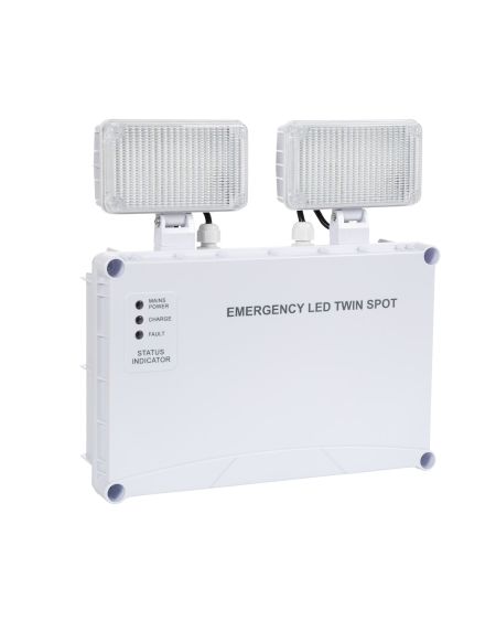 Éclairage de Sécurité LED 6W TwinSpot Carré