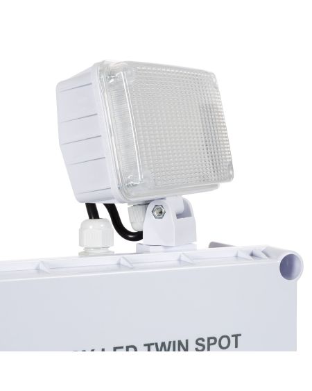 Éclairage de Sécurité LED 6W TwinSpot Carré