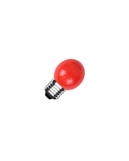 Pack 4 Ampoules LED E27 3W 300 lm G45 Rouge