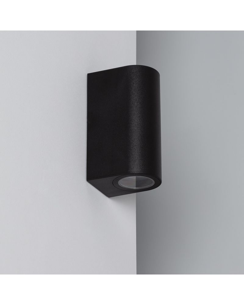 Applique Murale Extérieure Gala Éclairage Double Face Noire