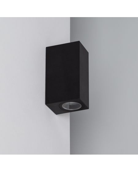 Applique Murale Extérieure Miseno Éclairage Double Face Noire