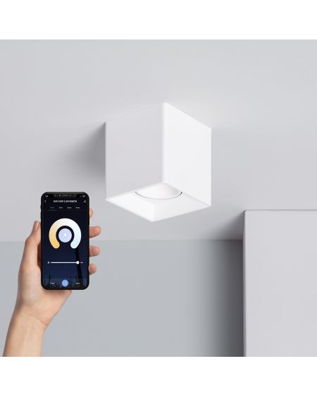 Plafonnier LED RGBW Blanc Jaspe WiFi Dimmable 5W