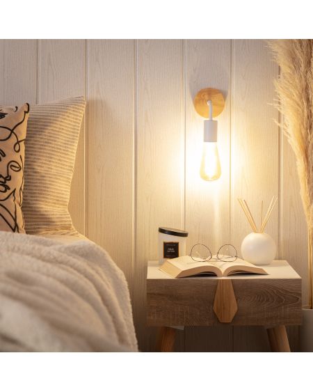 Lampe Murale Bois et Métal Jedali