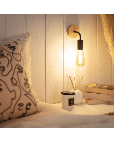 Lampe Murale Bois et Métal Jedali