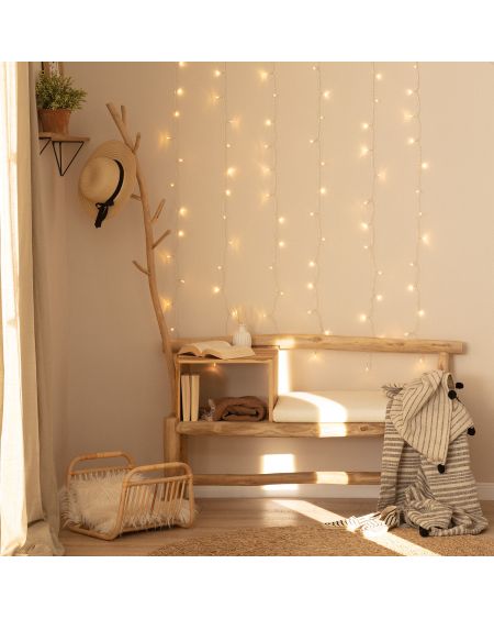 Rideau de Guirlande LED Extérieur avec Piles 1m Centauro