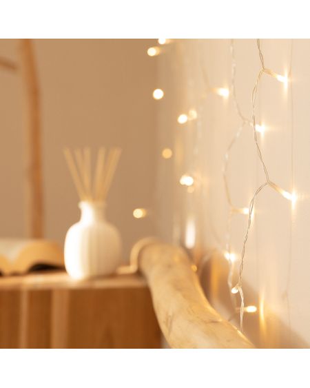Rideau de Guirlande LED Extérieur avec Piles 1m Centauro