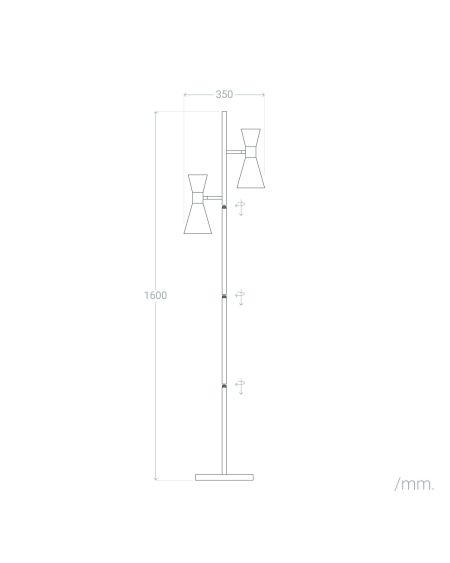 Lampadaire Métal Jigger