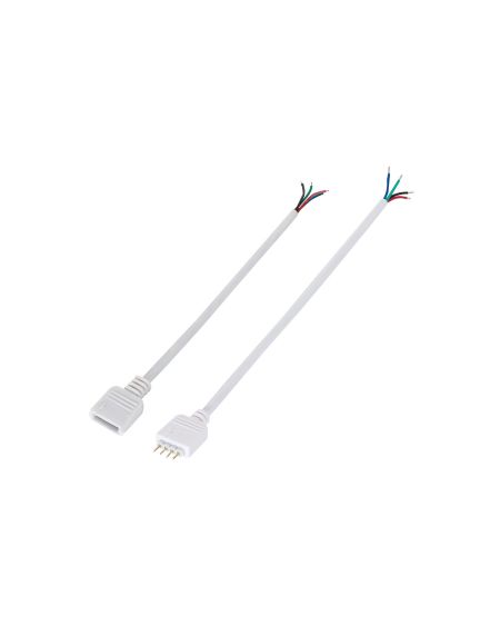 Duo Connecteurs Mâle/Femelle Controleur Ruban LED 12/24V RGB