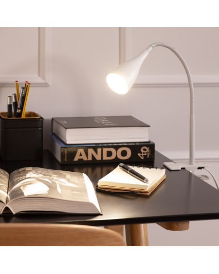Lampe de Bureau Flex Métal Dandy avec Pince