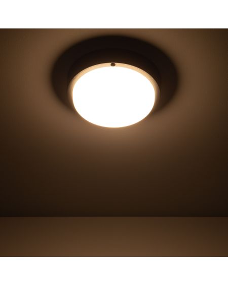 Plafonnier LED Extérieur Rond 15W Hublot Black IP65 Ø155 mm