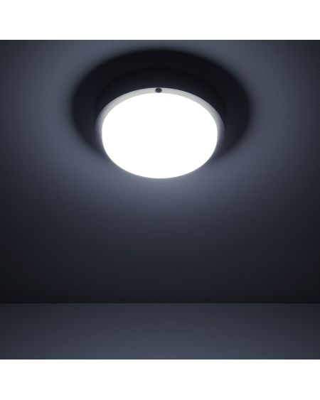 Plafonnier LED Extérieur Rond 15W Hublot Black IP65 Ø155 mm