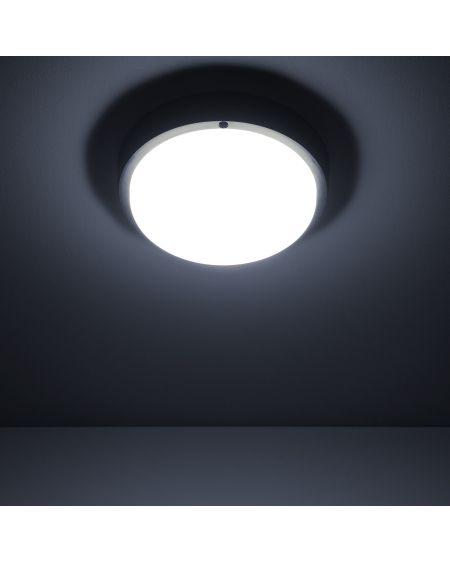 Plafonnier LED Extérieur Rond 25W Hublot Black IP65 Ø175 mm