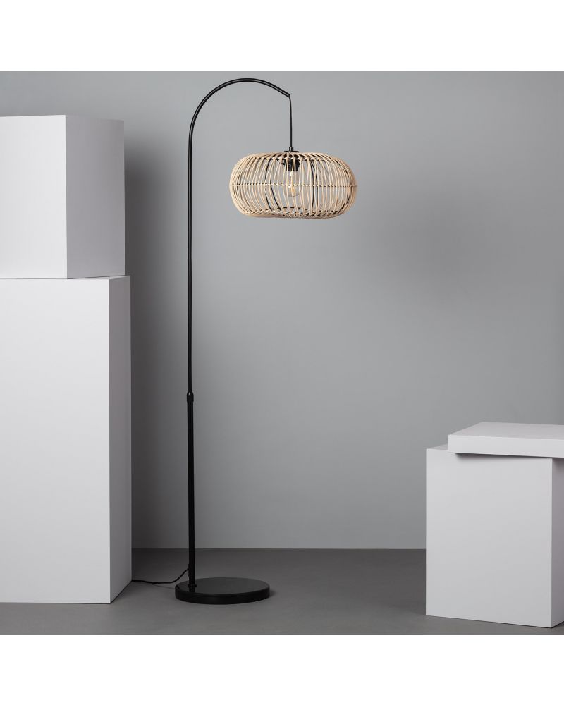 Lampadaire Rotin Arawa Lebrel