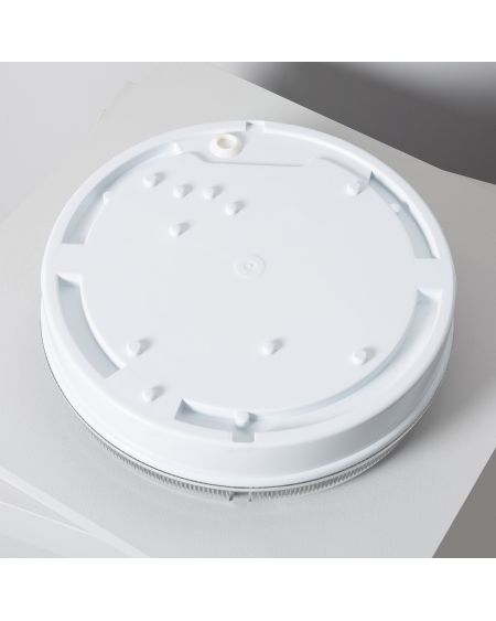 Plafonnier LED Extérieur Rond 24W Hublot Transparent IP65 Ø285 mm avec Éclairage de Sécurité Non Permanent