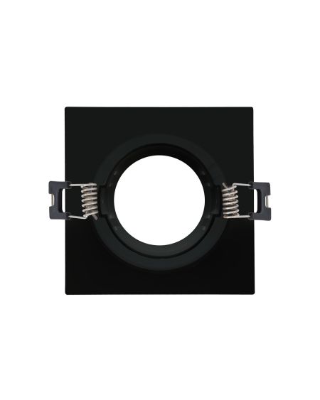 Collerette Downlight Carrée Orientable pour Ampoule LED GU10/GU5.3 Coupe Ø 75mm
